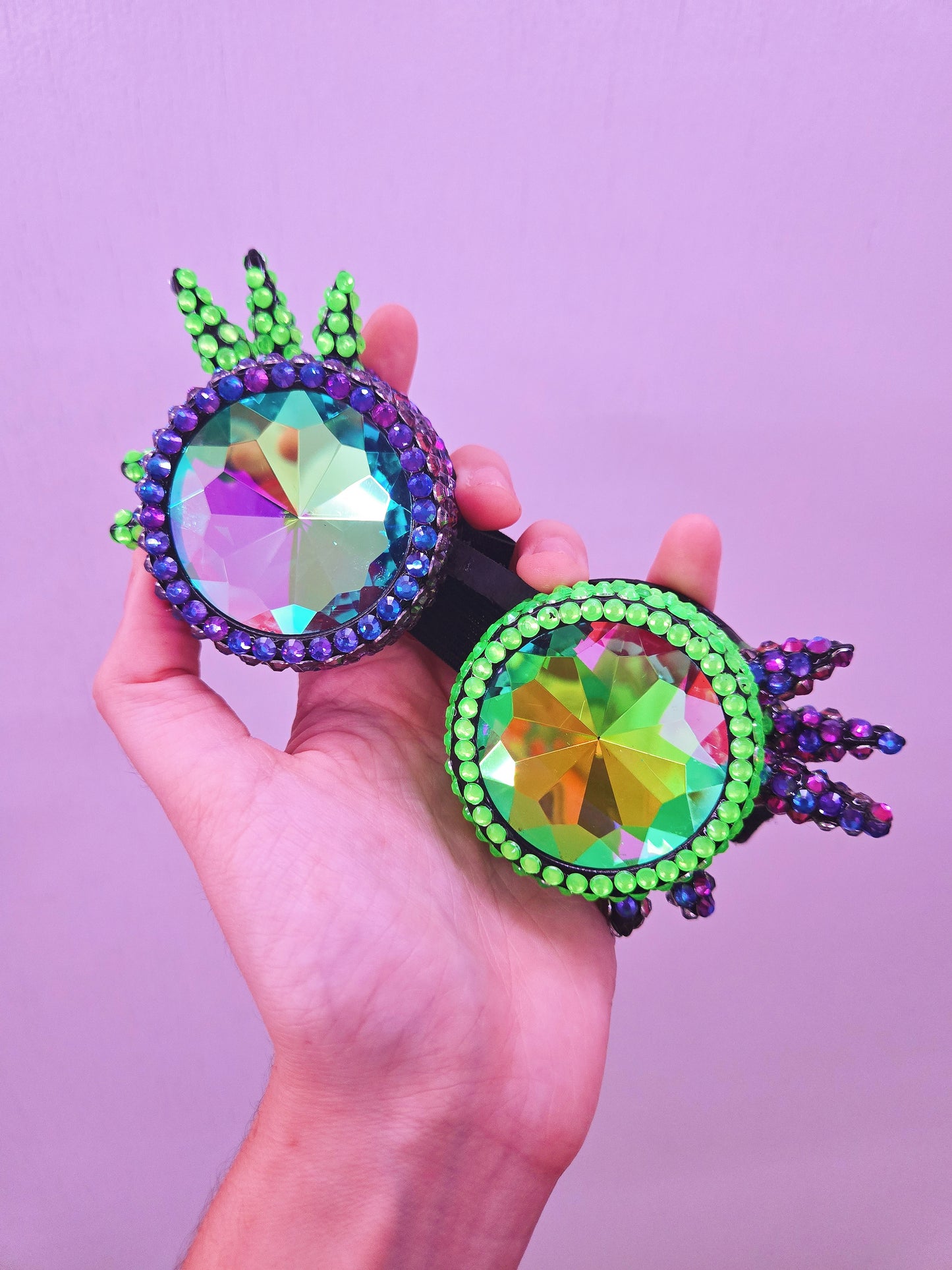 Split Crystal Kaleidoscope Goggles